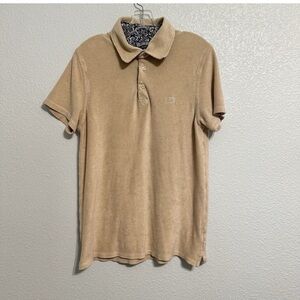 VILEBREQUIN Polo Shirt Men’s Size XL Beige Pullover Short Sleeve Turtle